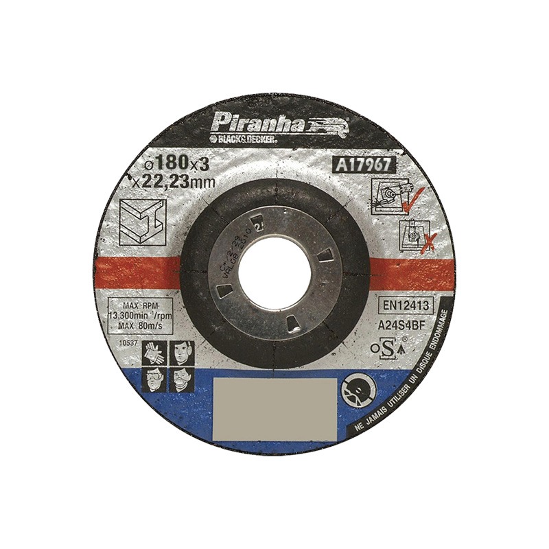 Disc abraziv Black+Decker A17967 180x3x22mm