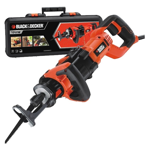 Fierastrau sabie 1050W 2400rpm Black+Decker + valiza plastic - RSP1050K