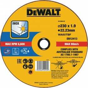 Disc DeWalt DT43909, 230 mm, 1.9 mm, Taiere Inox