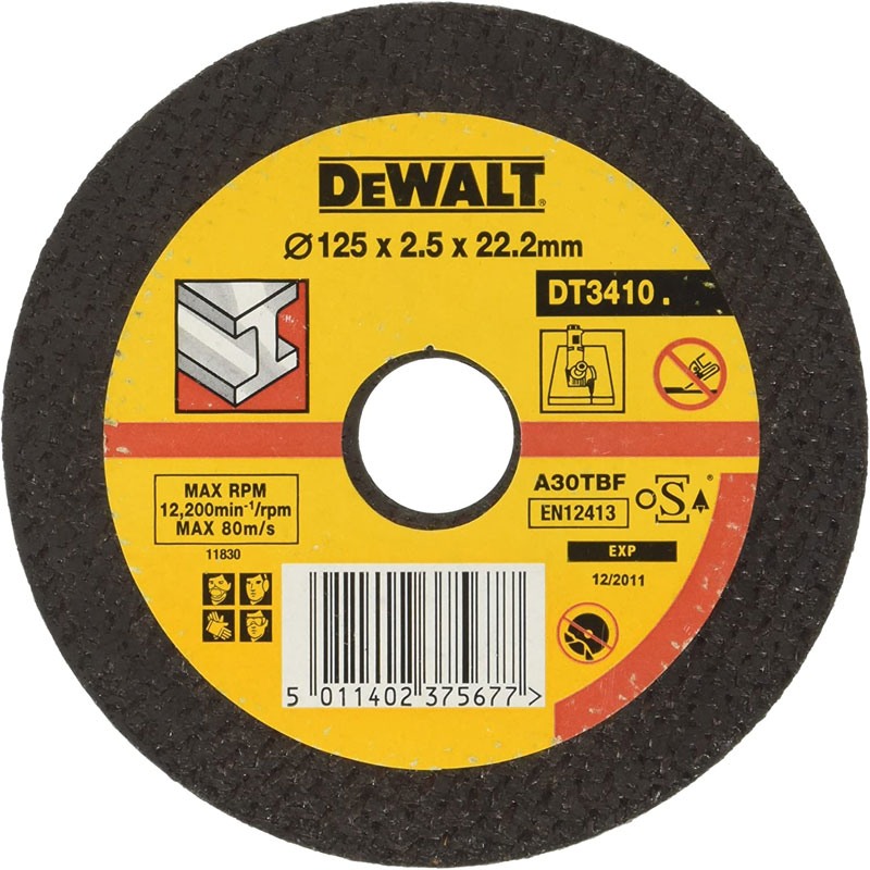Disc Abraziv de Taiere Metal DeWalt DT3410 Plat 125 mm